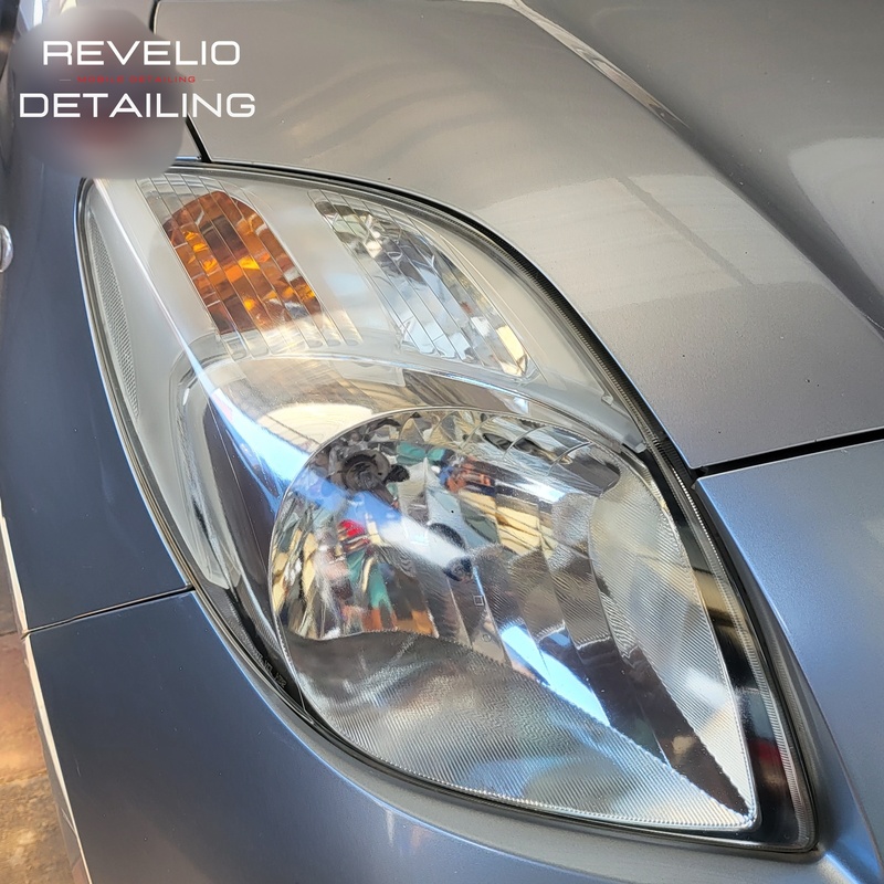 Professional headlight -Restoration-service by Revelio Detailing